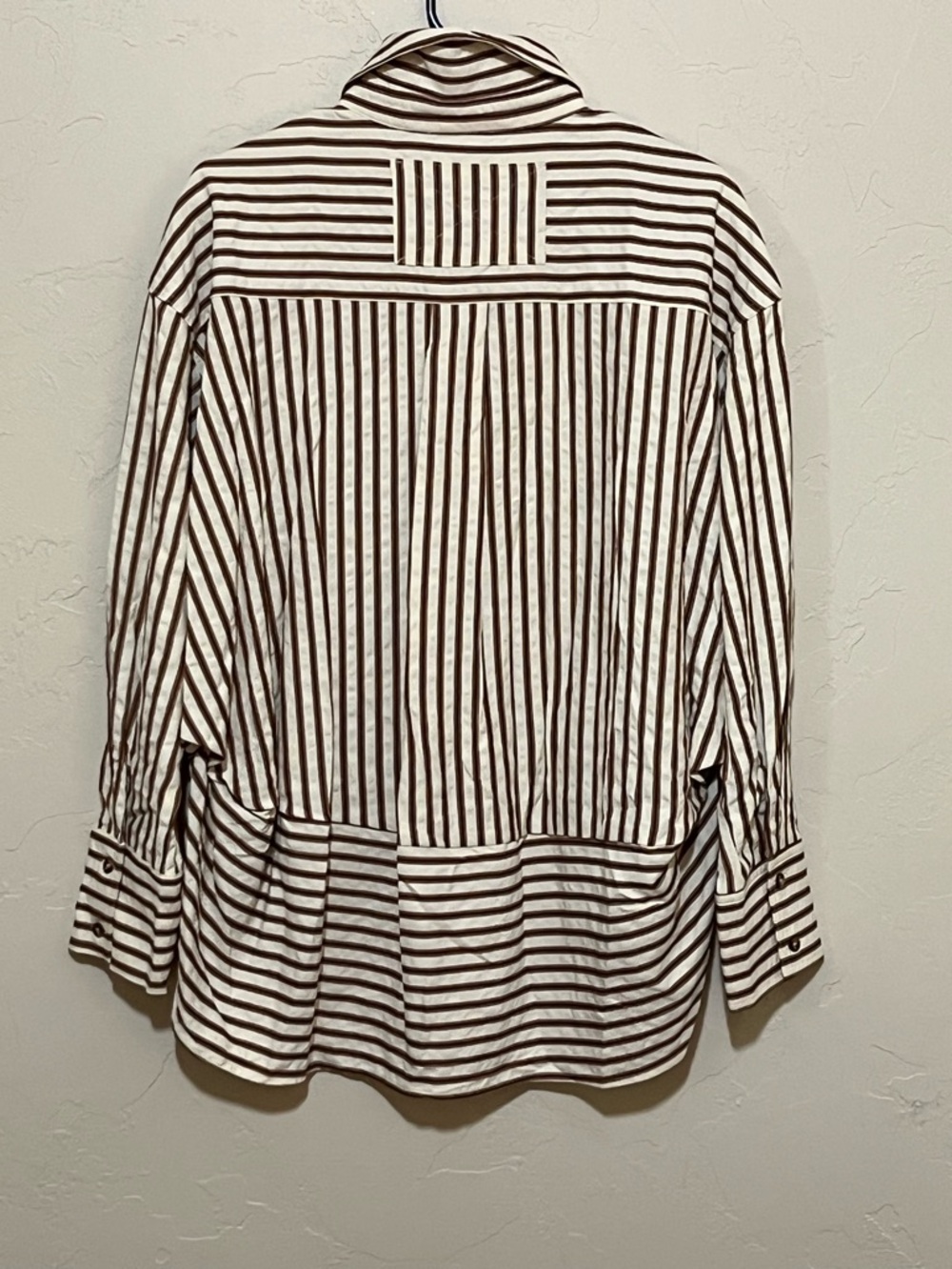 SOLD…SOLD…SOLDButton-Up Shirt in Latte Unique Flattering Cut New